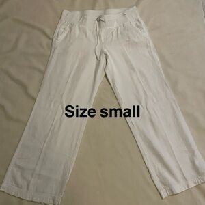 New York & Company Cream Wide Leg Pants